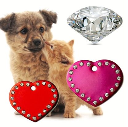 obeski za pse diamant srce